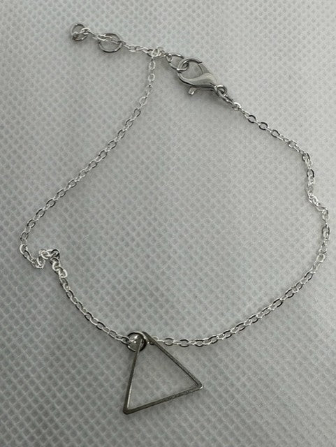 Silver Triangle Bracelet