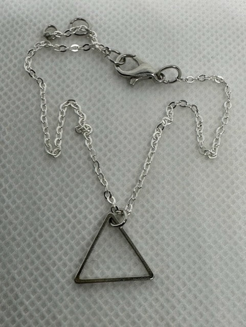 Silver Triangle Bracelet